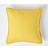 Homescapes Cotton Rajput Ribbed Cushion Cover Orange, Yellow (45x45cm)