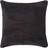 Homescapes Real Leather Suede Cushion with Feather Filling Complete Decoration Pillows Black