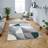 Think Rugs Matrix MT63 Hand Carved High Density Pile Grey, Green cm