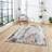 Think Rugs Apollo GR580 Modern Abstract Silver, Gold, Grey, Pink