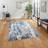 Think Rugs Apollo GR580 Modern Abstract High Blue, Grey