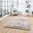 Think Rugs Florence 50034 Abstract High Density Beige, Silver