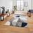 Think Rugs Matrix MT63 Hand Blue, Grey