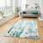 Think Rugs Apollo GR579 Modern Abstract Green, Grey
