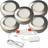 Loops 5x brushed nickel Surface Driver Kit Ceiling Flush Light