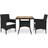 vidaXL 3 Piece Garden Patio Dining Set