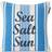 Lexington Sea Salt Sun Kuddöverdrag Blå, Vit (50x50cm)