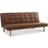 HOME DETAIL Salerno Air Brown Sofa 179cm 3 Seater