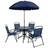 Flash Furniture Nantucket Patio Dining Set, 1 Table incl. 4 Chairs