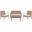Beliani Shumee 4-seat rattan Loungeset