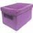 Purple, MEDIUM 26x20x19cm Neon Colours Toy Box Storage Basket