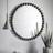 Gallery Interiors Selena Round Black Wall Mirror