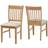 SECONIQUE Oxford Solid Wood Mink Kitchen Chair