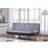 HOME DETAIL Faux Leather Base Charcoal & White Sofa 183cm 3 Seater