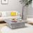 vidaXL grey sonoma Center Coffee Table 90x90cm
