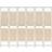 vidaXL 210 165 6-Panel Cream Room Divider