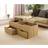 Home Source Oak Wooden Lift Coffee Table