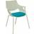 P&C Saceruela Blue White Reception Set of 3 Kitchen Chair