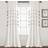 Lush Decor Farmhouse Boho Stripe Woven Tassel Curtain Panel 42 x 84