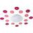 Eglo Viki 1 White/Pink Wall Flush Light 61.5cm