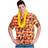 Funny Fashion Skjorta Hawaii Sunset