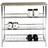 HAKU Möbel 10 Pair Medium Wood Shoe Rack