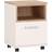 Furniture To Go 4Kids 1 Door Desk Mobile In Light Oak And White High Gloss Lilac Handles