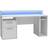 Forte Tezaur Gaming Desk With Blue LED, 1600x720x911mm