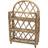 3R Studios Boho Arched Woven Rattan 3-Tier Wall Shelf