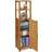 Relaxdays Bamboo Bathroom Shelf 6 Tiers 119 x 33 x 25.5 cm