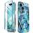 i-Blason Glitzer Hülle für iPhone 13 Mini 5.4‘’ Handyhülle 360 Grad Case Bumper Schutzhülle Cover [Cosmo] mit Displayschutz 2021 Ocean