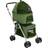 vidaXL Dobbelt Hundeklapvogn Foldbar 83 x 48 x 97 cm Oxfordstof Grøn