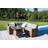Venture Design Watford Hjørnesofa med Bord 80 x 80 cm Loungesæt, borde inkl. 2 stole