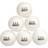 Best Sporting 6 Hvide Bordtennisbolde 40 mm Klasse 3