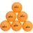Best Sporting 6 Orange Bordtennisbolde 40 mm Diameter