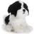 Demdaco Sitting Small Havanese Dog Black and White Childrens Plush Stuffed Animal