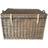 Large Antique Wash Storage Wicker Basket