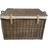 RED HAMPER Large Antique Wash Storage Wicker Basket