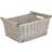 RED HAMPER Wash Wooden Handled Wicker Basket