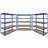 MonsterShop Pack of 3 Garage Unit Shelving System