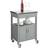 SoBuy Serveringsvogn Med Stålbordplade 60 x 44 x 92 cm Opbevaringsskab