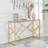 Amalfi GOLD Chrome Console Table