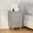 vidaXL Cabinet Concrete Bedside Table