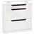 Homcom Cupboard with Slide Out Drawer White Shoe Rack 89x96cm