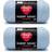 Red Heart Super Saver Jumbo Light Blue Yarn 2 Pack of 396g 14oz Acrylic 4 Medium