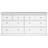 Furniture To Go Paris White Chest of Drawer 183.4x86.9cm