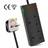 ExtraStar 2 Gang Surge-Protected Extension Lead Black 3m