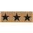 Relaxdays Stars Print Welcome Doormat Black, Natural