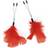 Rimba Red Feather Nipple Clamps