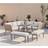 Furniturebox Seychelles Outdoor Lounge Set, 1 Table incl. 2 Sofas